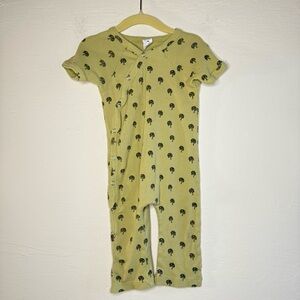 Kate Quinn Apple Tree Skinny Rib Organic Cotton Jumpsuit Size 6-12 Months